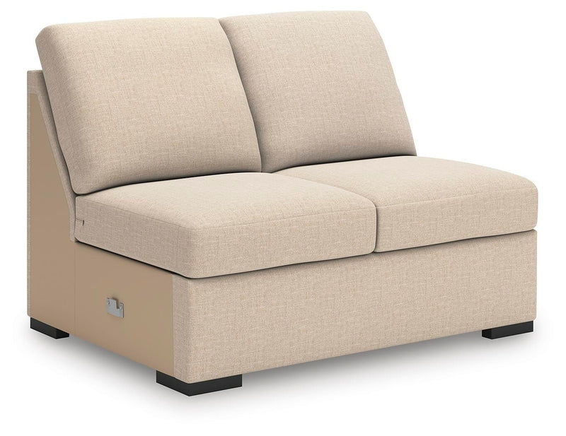 LadyMae Twill Armless Loveseat - 5940434