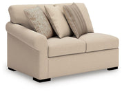 LadyMae Twill Left-Arm Facing Loveseat - 5940455