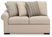LadyMae Twill Left-Arm Facing Loveseat - 5940455