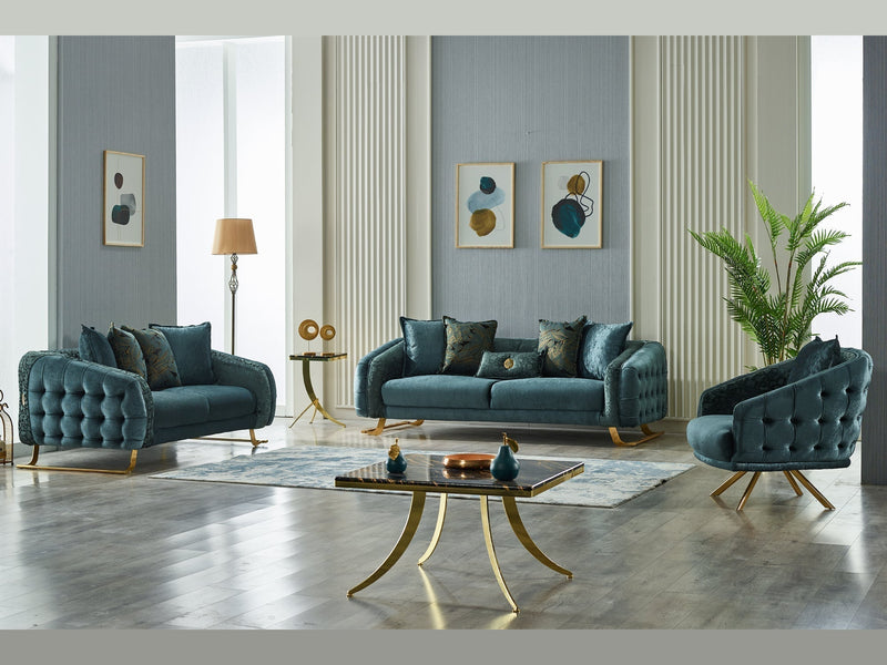 Laguna 35" Wide Tufted Armchair - Accent Chairs