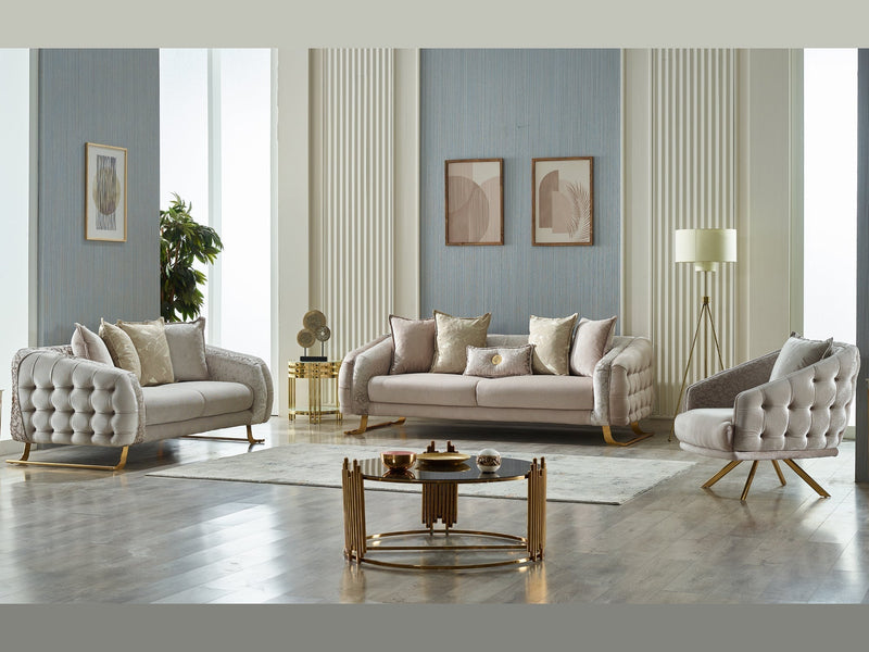 Laguna 35" Wide Tufted Armchair - Accent Chairs