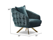 Laguna 35" Wide Tufted Armchair - Accent Chairs