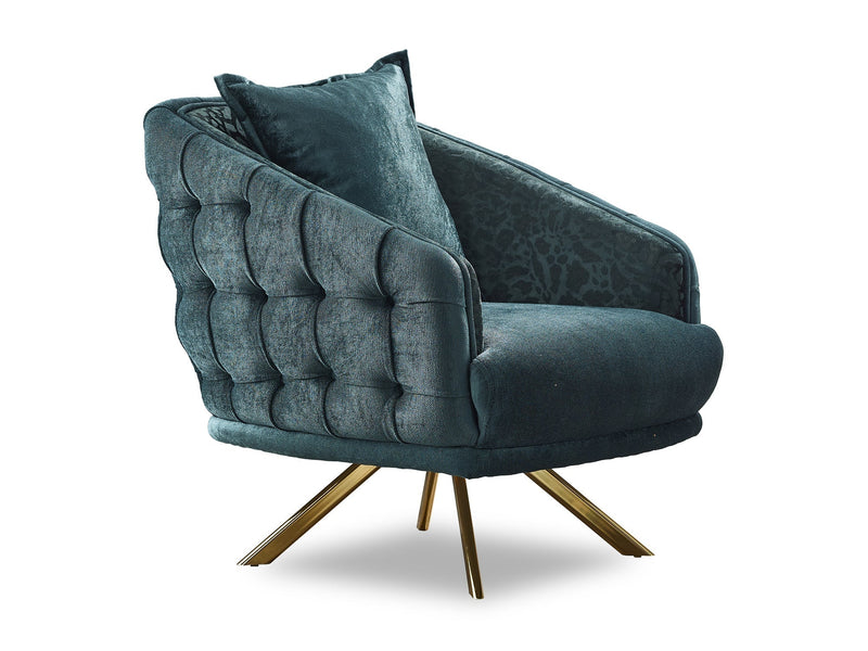 Laguna 35" Wide Tufted Armchair - Accent Chairs