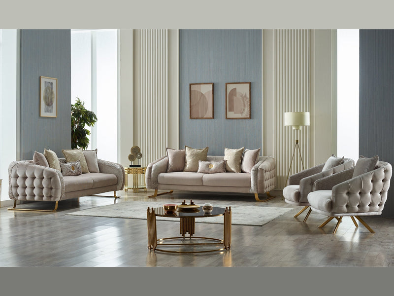 Laguna 91" Wide Tufted Sofa - Sofas