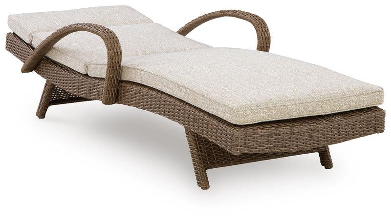 Laguna Heights Beige Chaise Lounge with Cushion - PCP790-815