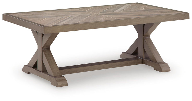 Laguna Heights Beige Outdoor Coffee Table - PCP790-701