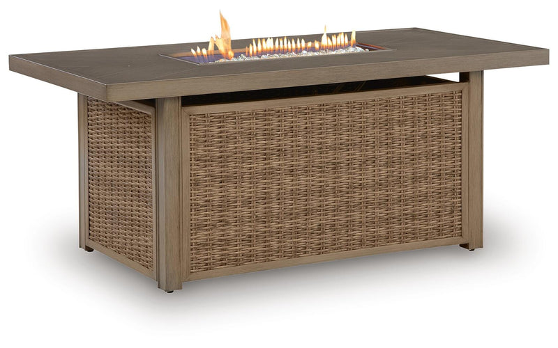 Laguna Heights Beige Outdoor Fire Pit Table - PCP790-773