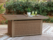 Laguna Heights Beige Outdoor Fire Pit Table - PCP790-773