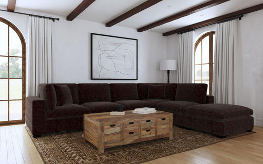 Lakeview 6-piece Upholstered Modular Sectional Chocolate - 551464-SET