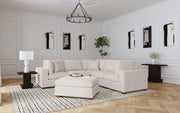 Lakeview 6-piece Upholstered Modular Sectional Sofa Ivory - 551461-SETA