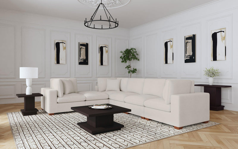 Lakeview Upholstered Armless Chair Ivory - 551461