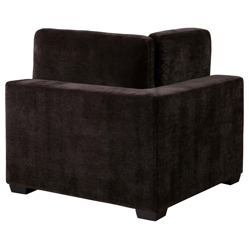 Lakeview Upholstered Corner Chair Dark Chocolate - 551465