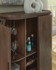 Landermont Medium Brown Bar Cabinet - A4000697