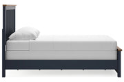 Landocken Brown/Blue Queen Panel Bed - Gate FurnitureQueen Bed