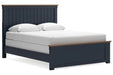 Landocken Brown/Blue Queen Panel Bed - Gate FurnitureQueen Bed