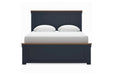 Landocken Brown/Blue Queen Panel Bed - Gate FurnitureQueen Bed