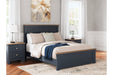 Landocken Brown/Blue Queen Panel Bed - Gate FurnitureQueen Bed