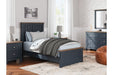 Landocken Brown/Blue Youth Panel Bedroom Set - Gate FurnitureYouth Bedroom Set