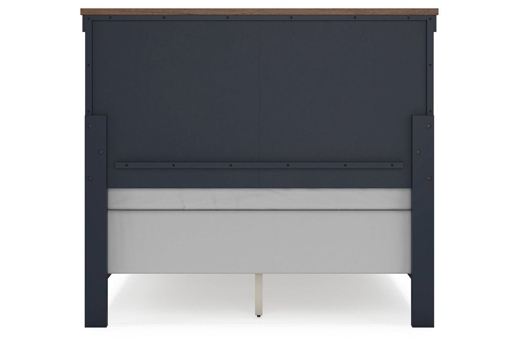 Landocken Brown/Blue Youth Panel Bedroom Set - Gate FurnitureYouth Bedroom Set