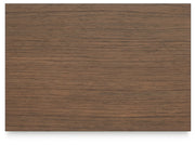 Landocken Queen Panel Headboard with Mirrored Dresser, Chest and Nightstand in Brown/Blue from Ashley - Lara Furniture