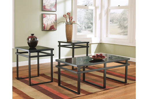 Laney Black Table (Set of 3) - Gate FurnitureOccasional Table Set