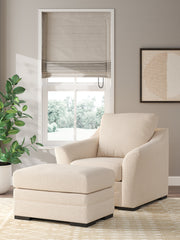 Lango Jute Chair and Ottoman from Ashley - Lara Furniture