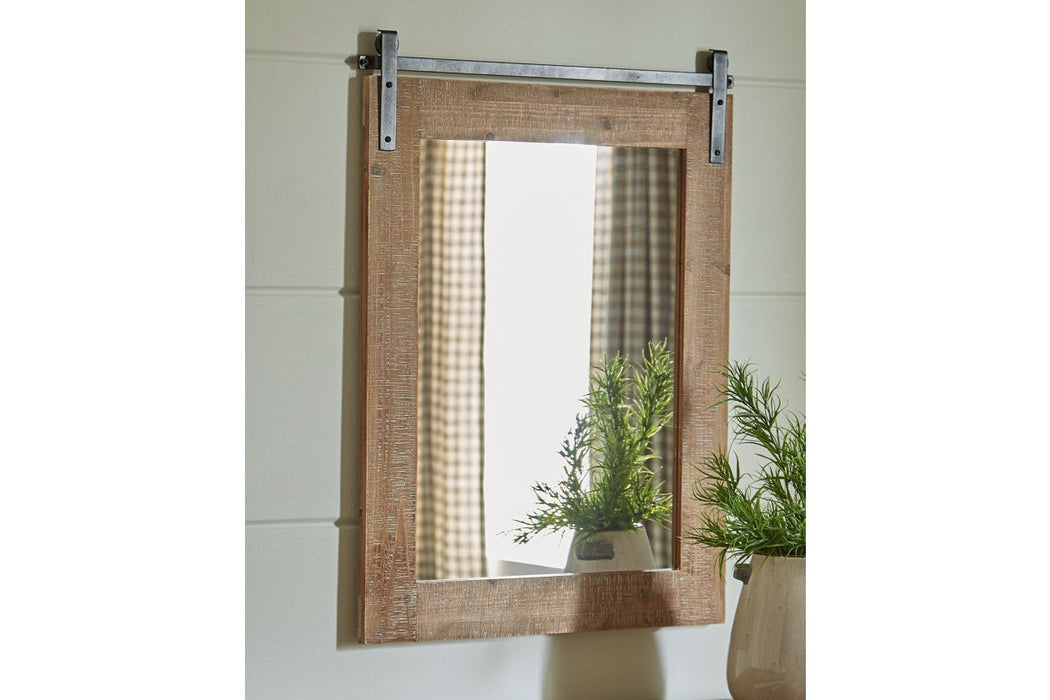 Lanie Antique Brown Accent Mirror - Gate FurnitureOther Products