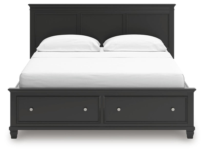 Lanolee Black California King Panel Storage Bed - B687B20