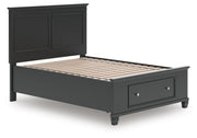 Lanolee Black Full Panel Storage Bed - B687B22