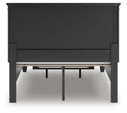 Lanolee Black Full Panel Storage Bed - B687B22