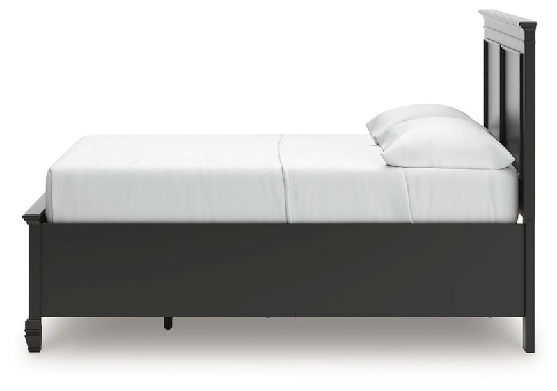 Lanolee Black Full Panel Storage Bed - B687B22
