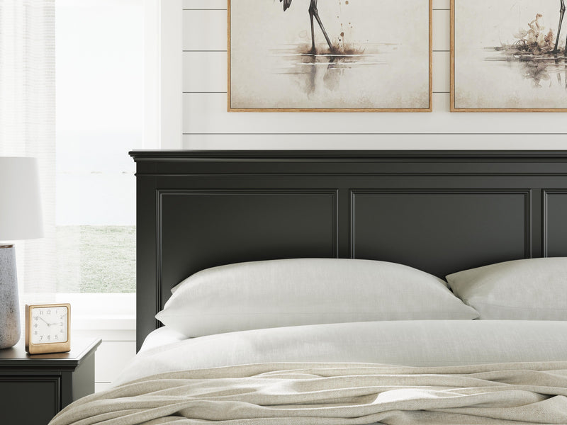 Lanolee Black King Panel Storage Bed - B687B19