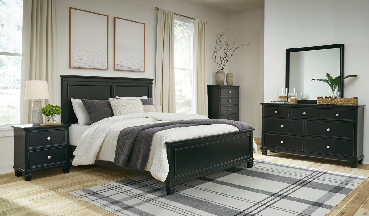 Lanolee Black Panel Bedroom Set - Gate FurnitureBedroom Set