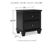 Lanolee Black Panel Bedroom Set - Lara FurnitureBedroom Set