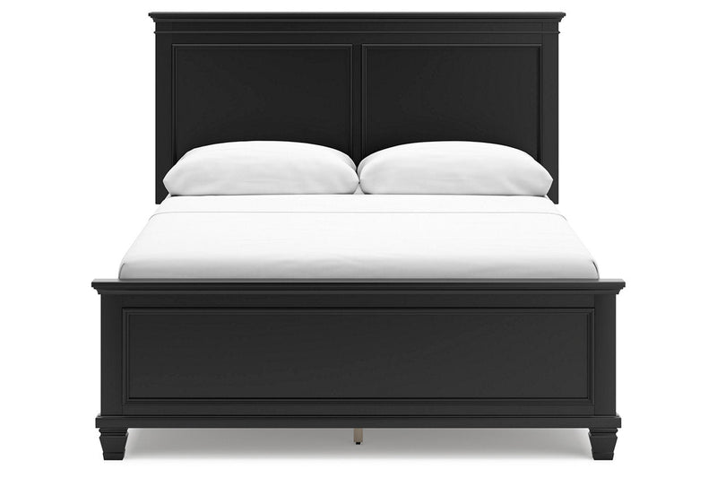 Lanolee Black Panel Bedroom Set - Lara FurnitureBedroom Set