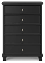 Lanolee Black Panel Bedroom Set - Lara FurnitureBedroom Set