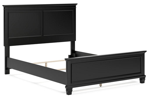 Lanolee Black Queen Panel Bed - Gate FurnitureQueen Bed