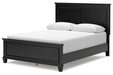 Lanolee Black Queen Panel Bed - Gate FurnitureQueen Bed