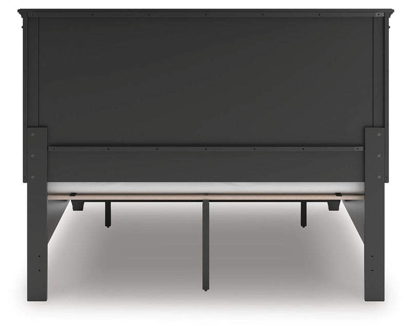 Lanolee Black Queen Panel Storage Bed - B687B17