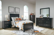 Lanolee Black Youth Panel Bedroom Set - Lara FurnitureYouth Bedroom Set