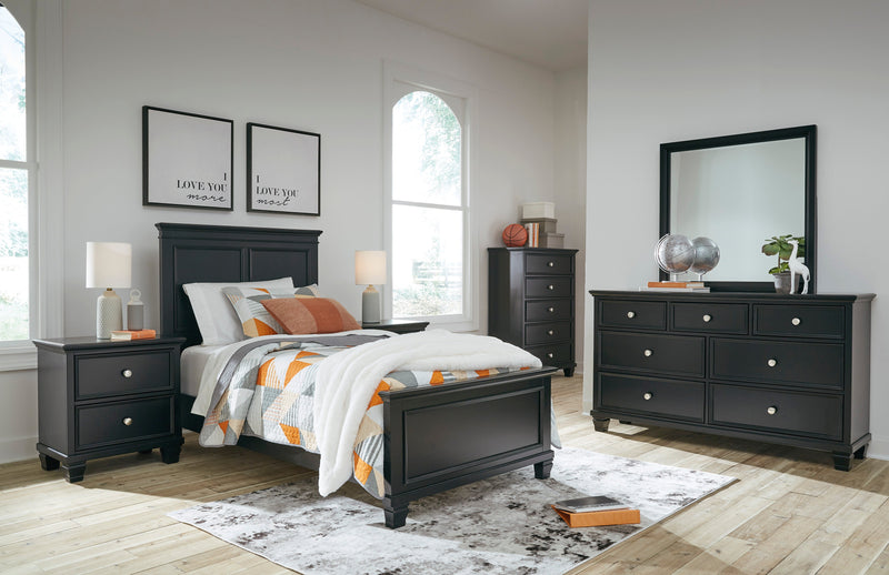 Lanolee Black Youth Panel Bedroom Set - Lara FurnitureYouth Bedroom Set