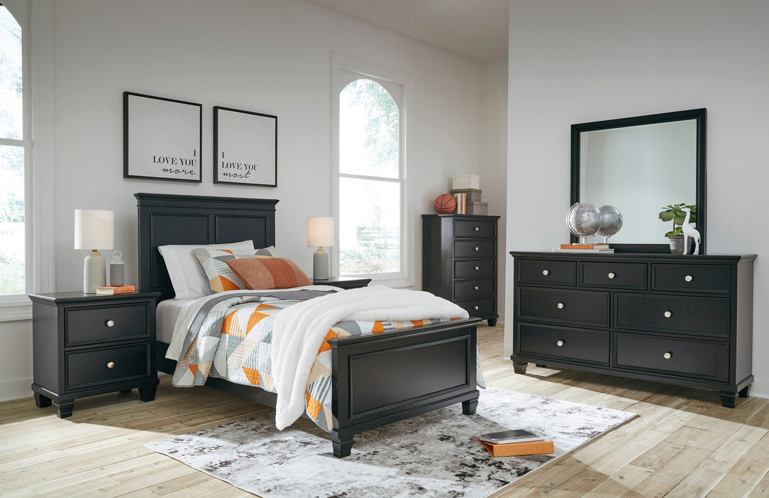 Lanolee Black Youth Panel Bedroom Set - Gate FurnitureYouth Bedroom Set