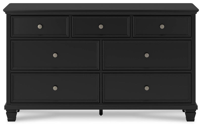Lanolee California King Panel Bed, Dresser, Chest and 2 Nightstands - B687B32