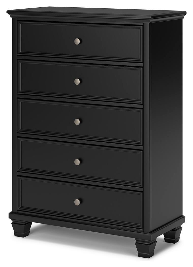 Lanolee California King Panel Bed, Dresser, Chest and 2 Nightstands - B687B32