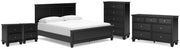 Lanolee California King Panel Bed, Dresser, Chest and 2 Nightstands - B687B32