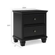 Lanolee California King Panel Bed, Dresser, Chest and 2 Nightstands - B687B32