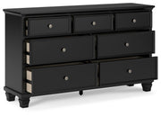 Lanolee California King Panel Bed, Dresser, Chest and 2 Nightstands - B687B32