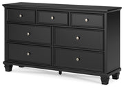 Lanolee California King Panel Bed, Dresser, Chest and 2 Nightstands - B687B32