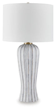 Lanwell Antique Gray Table Lamp - L235894