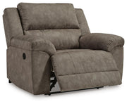 Laresview Fossil Reclining Loveseat and Oversized Recliner - 37203U2